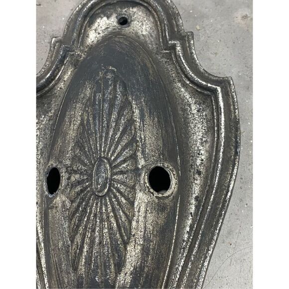 Antique Neoclassical Sconce Plate Base Part Three Arm to Fix - Picture 5 of 6